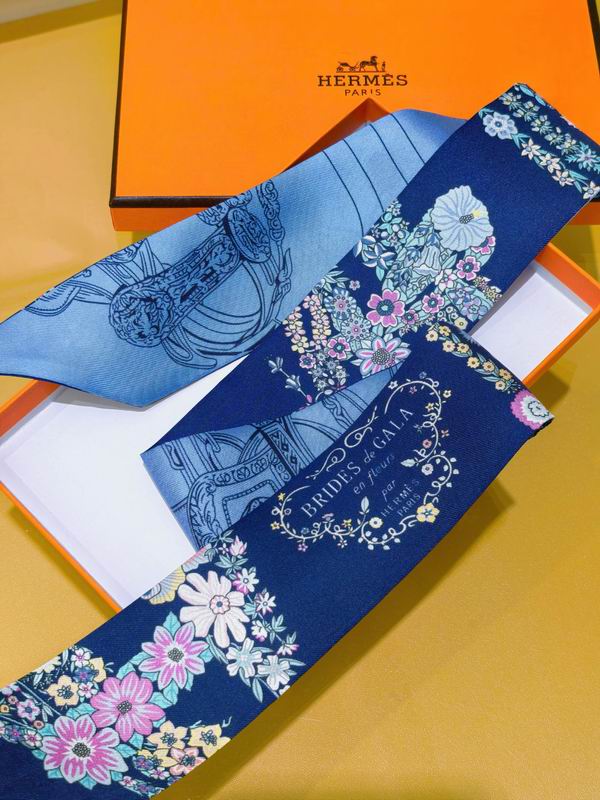 Hermes silk ribbon 5X86cm E09 (30)