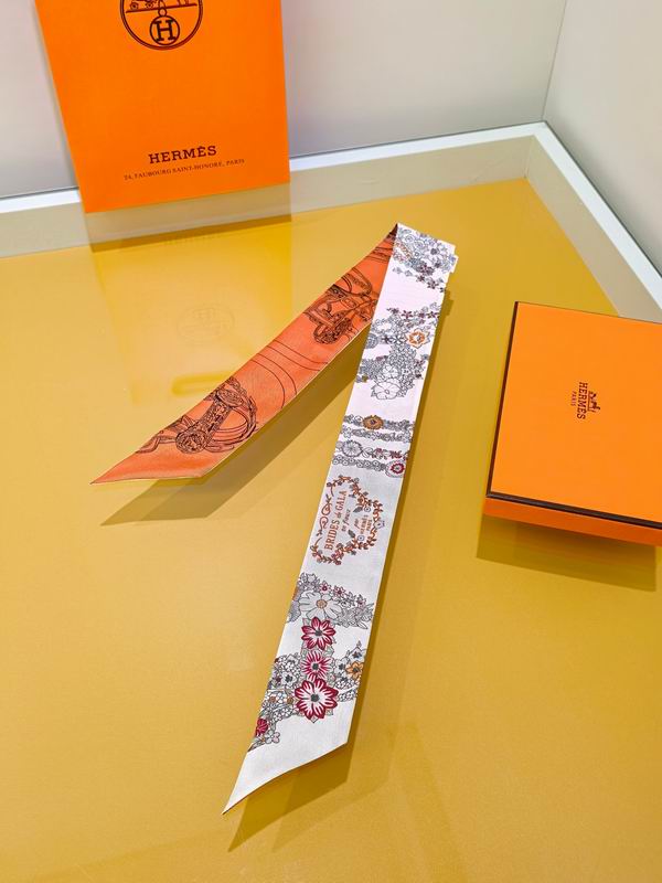 Hermes silk ribbon 5X86cm E09 (7)