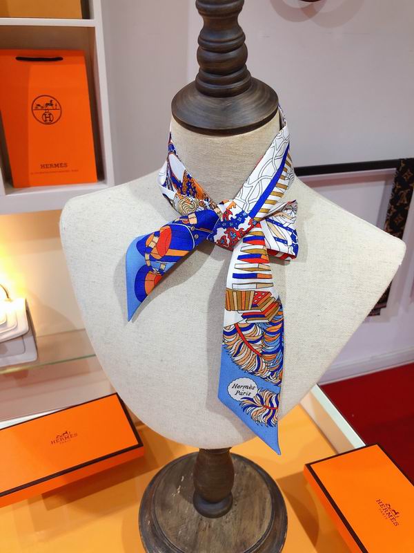 Hermes silk ribbon 5X86cm E105 (10)