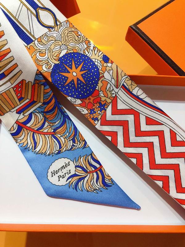 Hermes silk ribbon 5X86cm E105 (11)