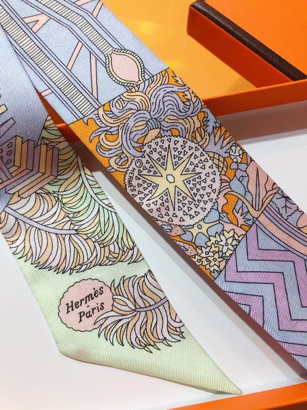 Hermes silk ribbon 5X86cm E105 (4)