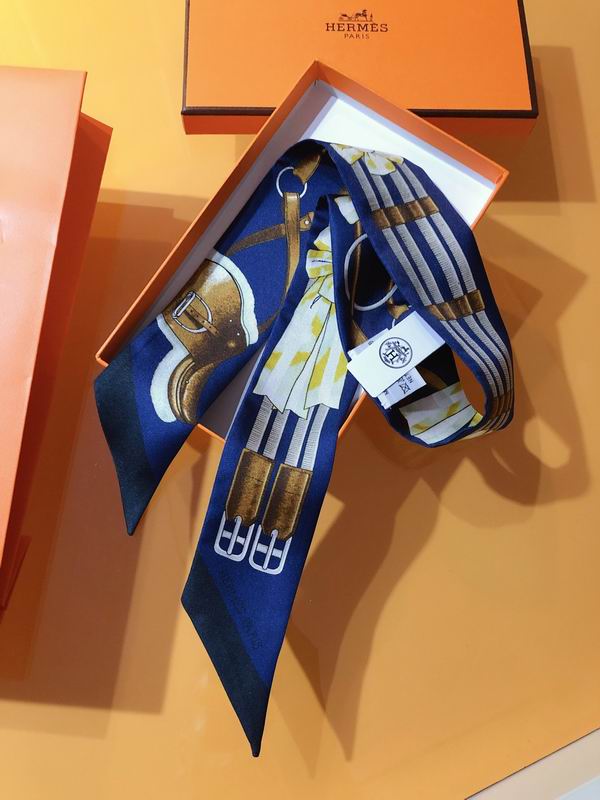 Hermes silk ribbon 5X86cm E106 (5)
