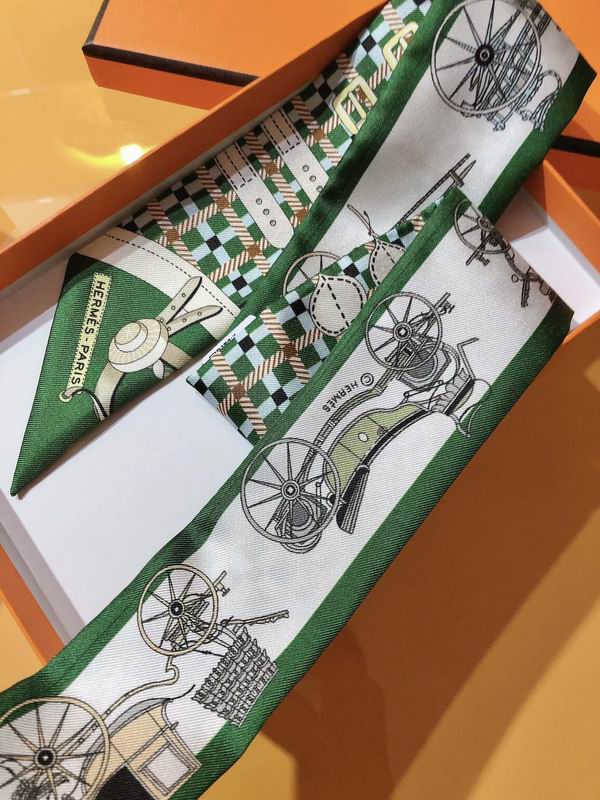 Hermes silk ribbon 5X86cm E107 (2)