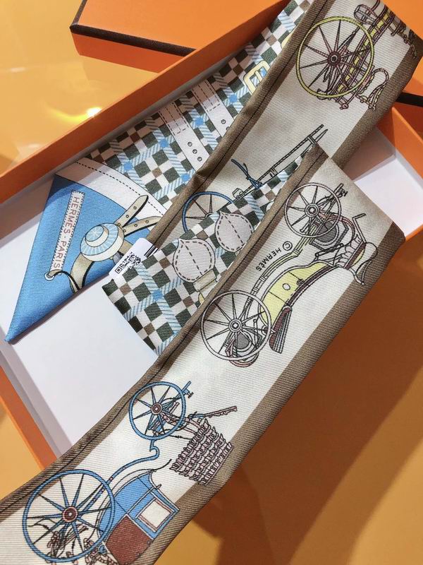 Hermes silk ribbon 5X86cm E107 (29)