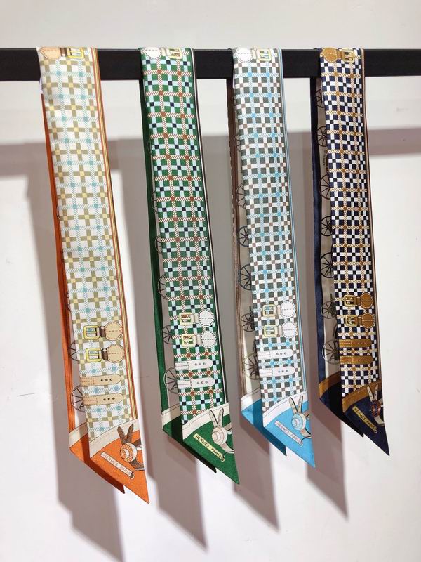 Hermes silk ribbon 5X86cm E107 (9)