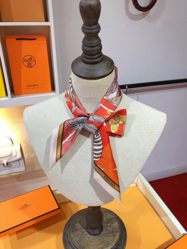 Hermes silk ribbon 5X86cm E108 (1)