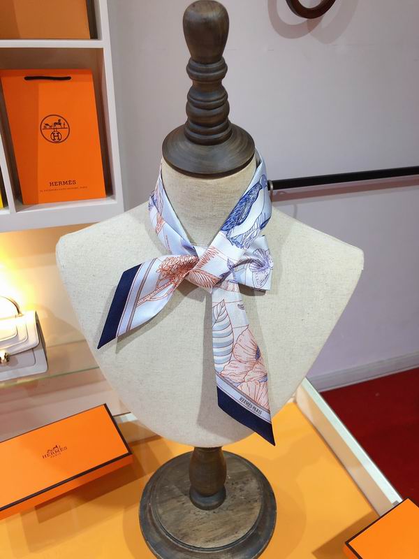 Hermes silk ribbon 5X86cm E108 (10)
