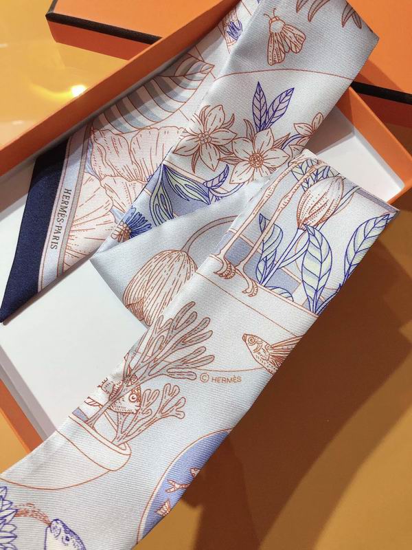 Hermes silk ribbon 5X86cm E108 (11)