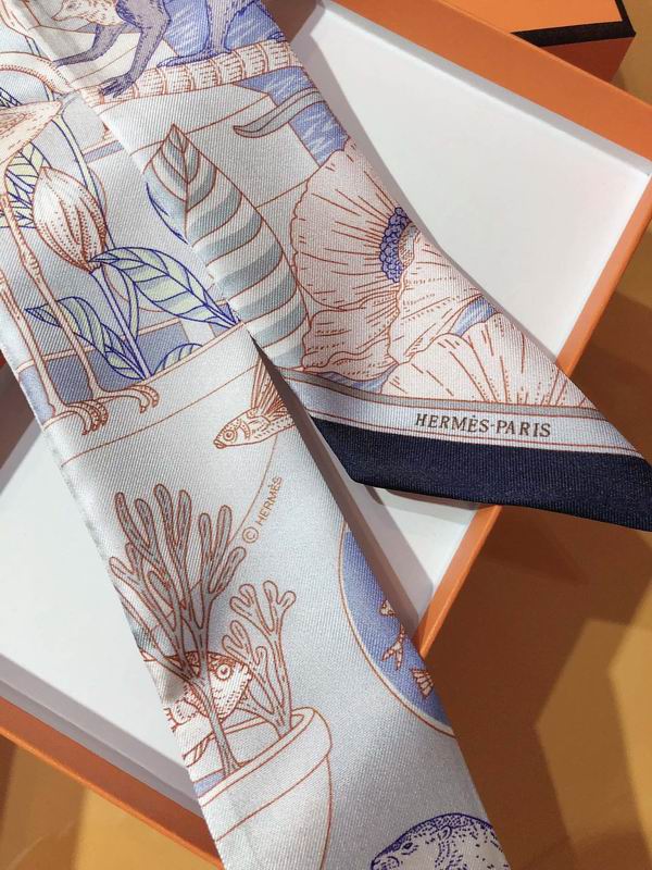 Hermes silk ribbon 5X86cm E108 (12)