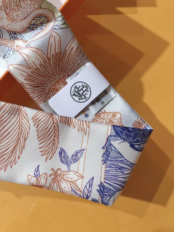 Hermes silk ribbon 5X86cm E108 (13)