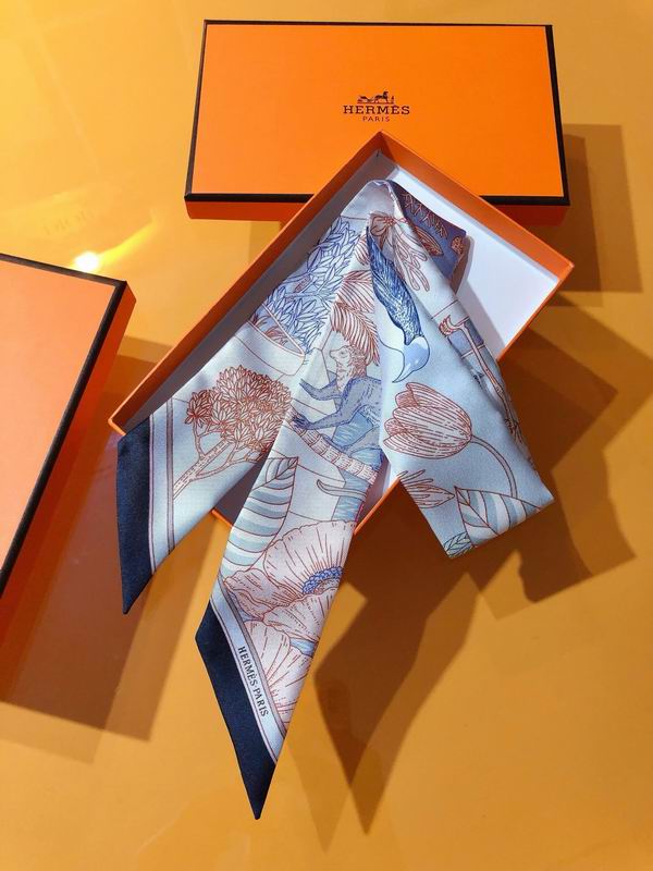 Hermes silk ribbon 5X86cm E108 (14)