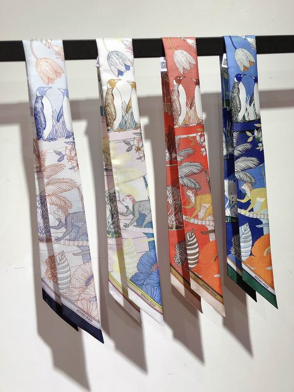 Hermes silk ribbon 5X86cm E108 (9)