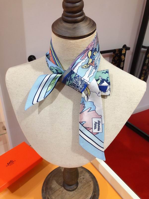 Hermes silk ribbon 5X86cm E127 (20)