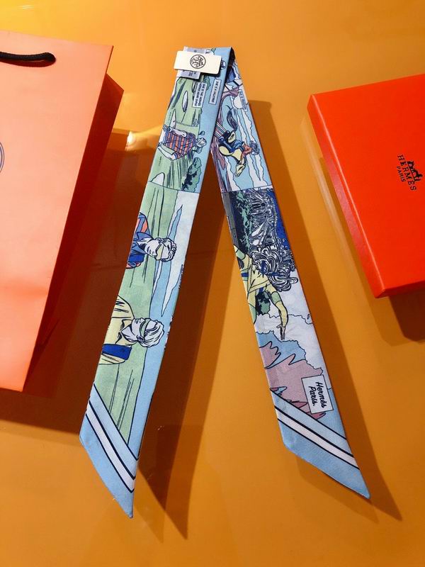 Hermes silk ribbon 5X86cm E127 (24)