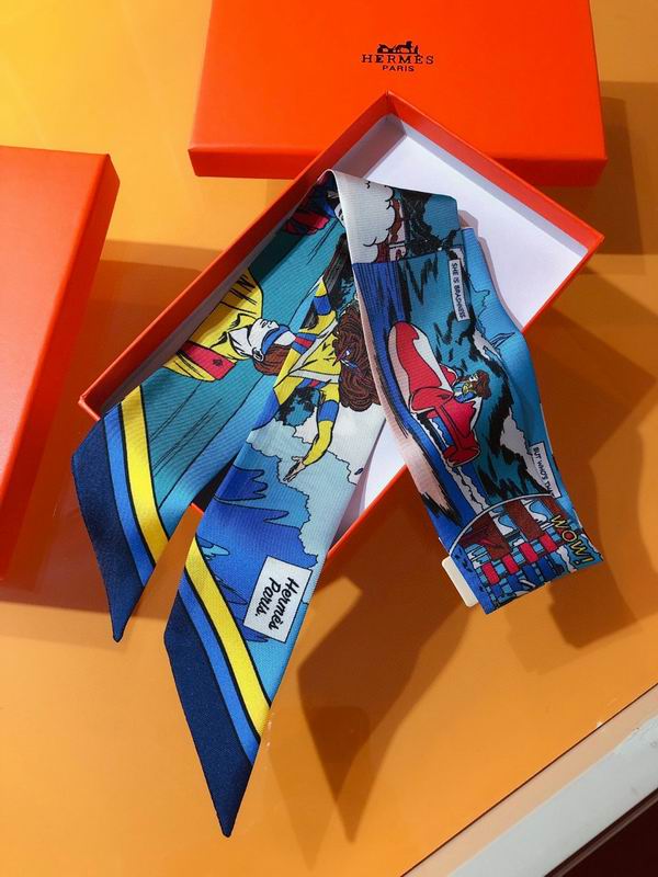 Hermes silk ribbon 5X86cm E127 (30)