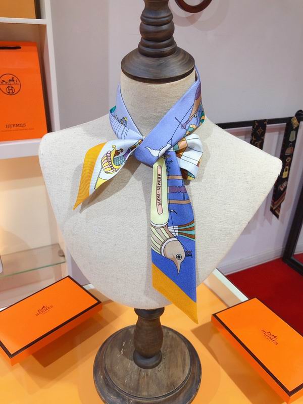 Hermes silk ribbon 5X86cm E129 (3)