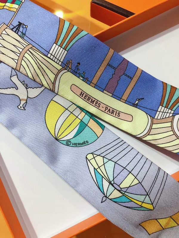 Hermes silk ribbon 5X86cm E129 (4)