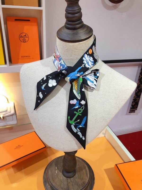 Hermes silk ribbon 5X86cm E130 (11)