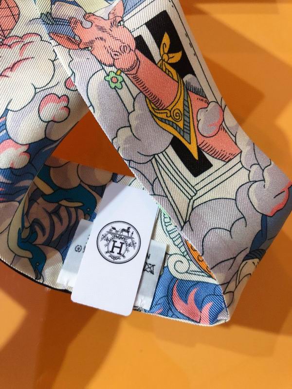 Hermes silk ribbon 5X86cm E130 (13)