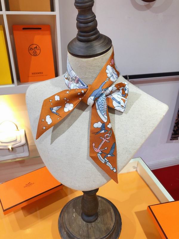 Hermes silk ribbon 5X86cm E130 (18)