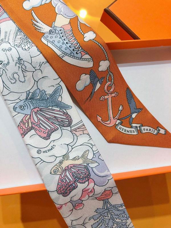 Hermes silk ribbon 5X86cm E130 (20)