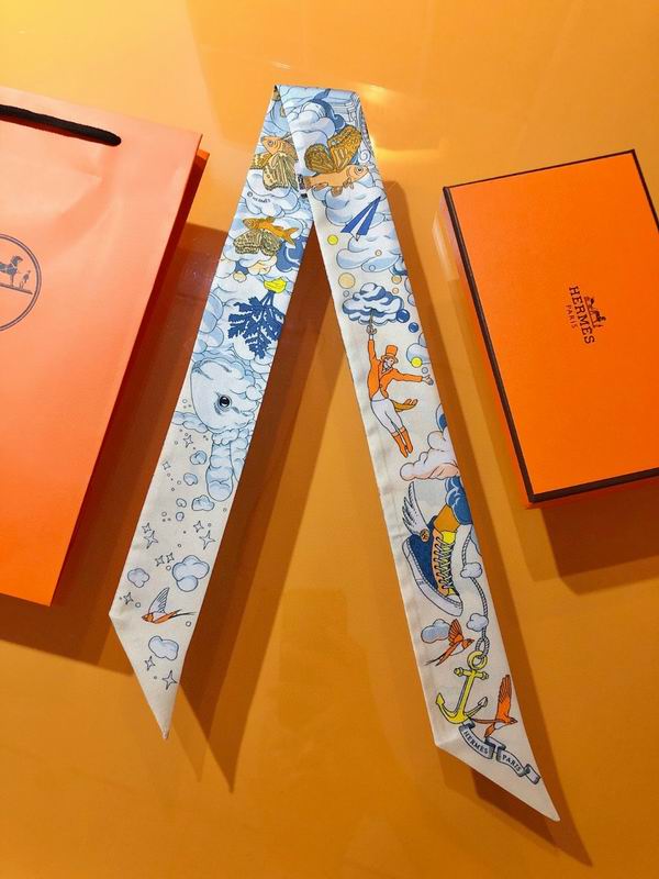 Hermes silk ribbon 5X86cm E130 (27)