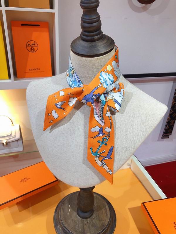 Hermes silk ribbon 5X86cm E130 (3)