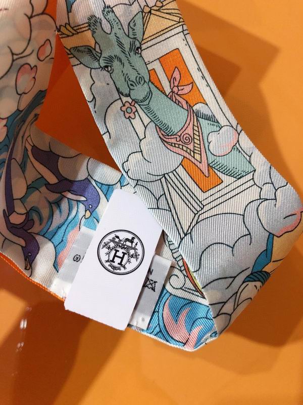 Hermes silk ribbon 5X86cm E130 (5)