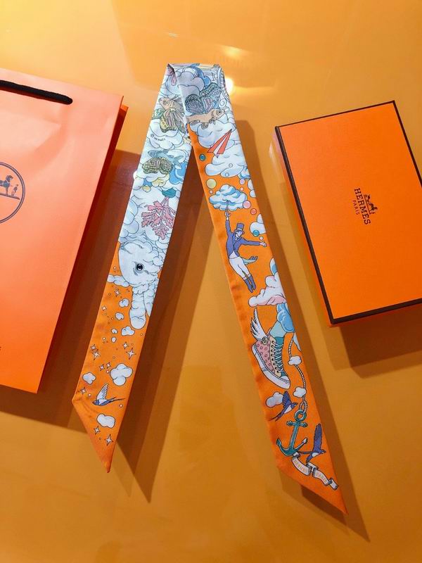 Hermes silk ribbon 5X86cm E130 (7)