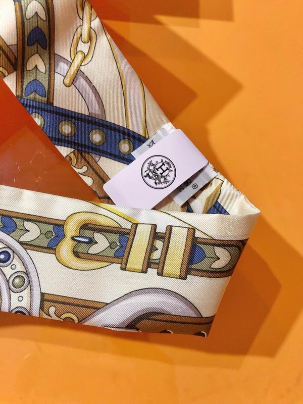 Hermes silk ribbon 5X86cm E131 (13)
