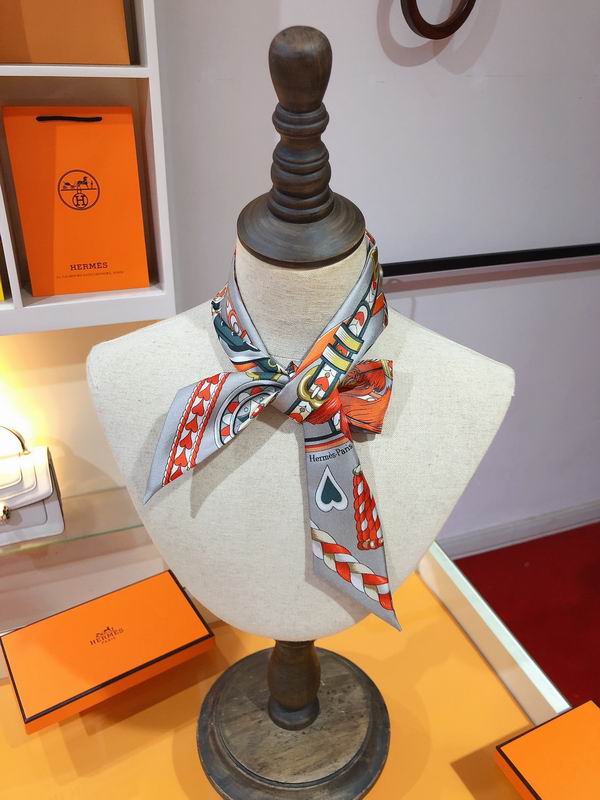 Hermes silk ribbon 5X86cm E131 (17)