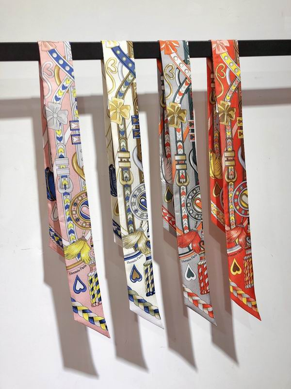 Hermes silk ribbon 5X86cm E131 (8)