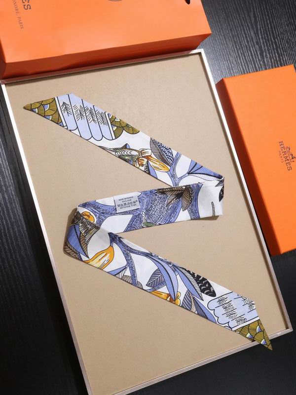 Hermes silk ribbon 5X86cm E132 (11)