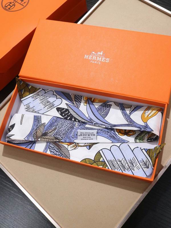 Hermes silk ribbon 5X86cm E132 (15)