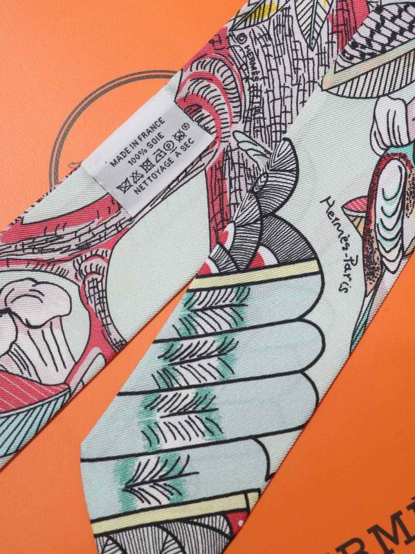 Hermes silk ribbon 5X86cm E132 (19)