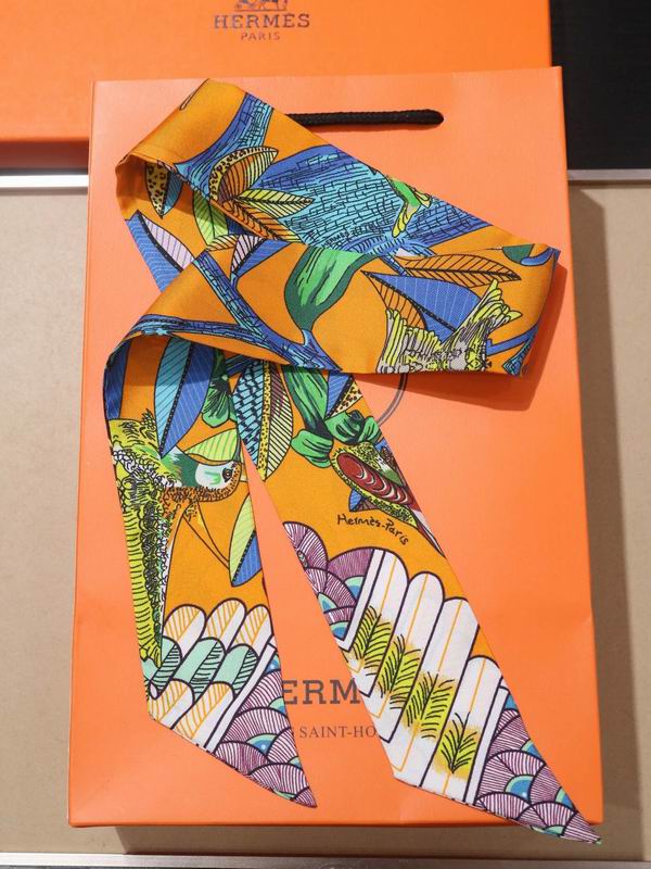 Hermes silk ribbon 5X86cm E132 (21)