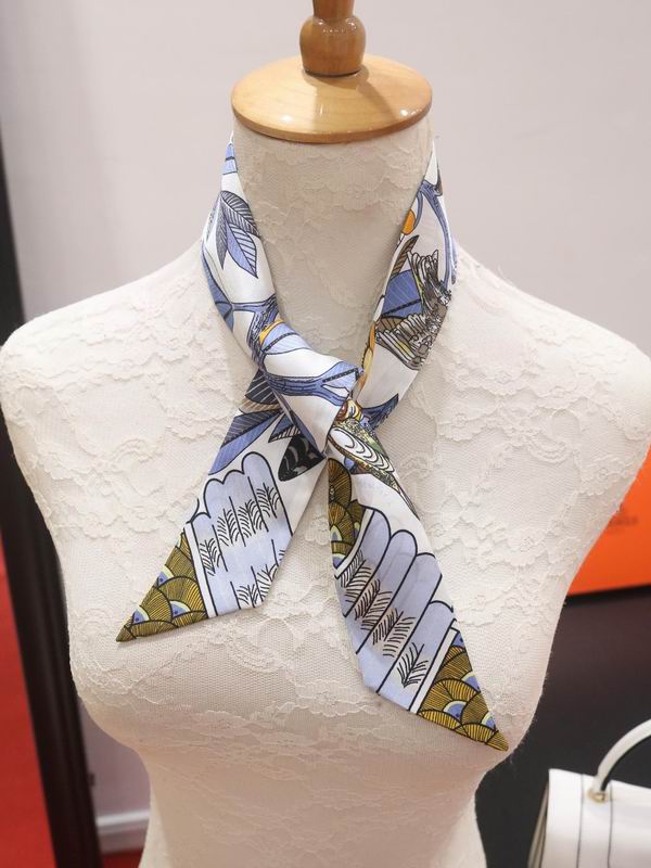 Hermes silk ribbon 5X86cm E132 (9)