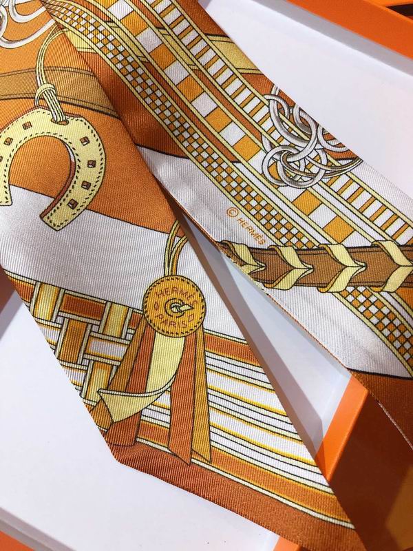 Hermes silk ribbon 5X86cm E134 (12)