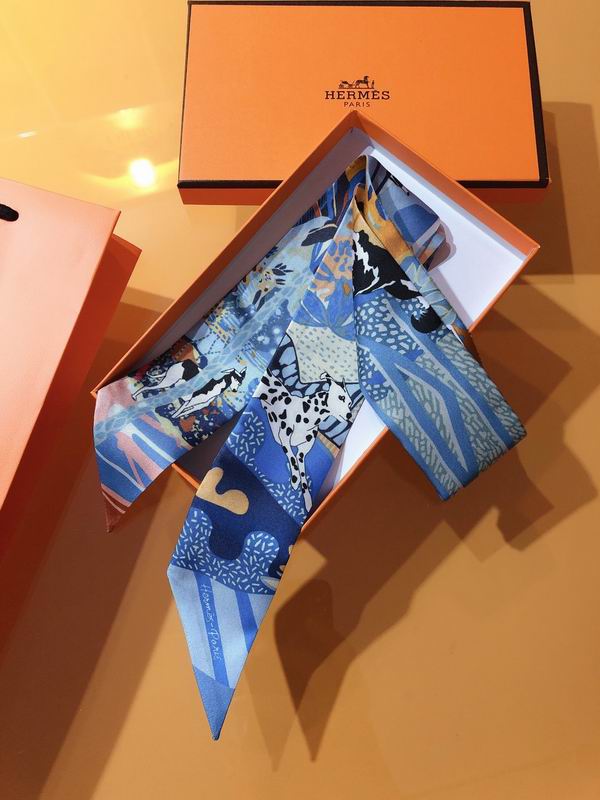 Hermes silk ribbon 5X86cm E135 (14)