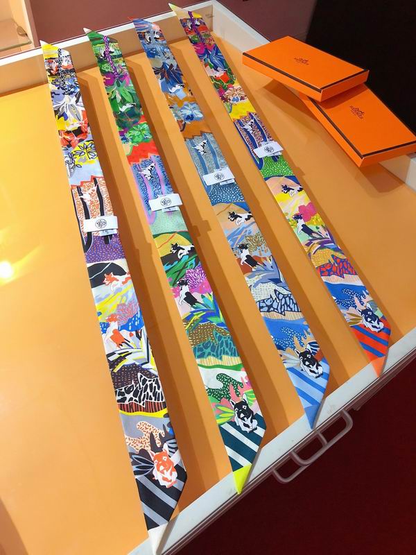 Hermes silk ribbon 5X86cm E135 (2)