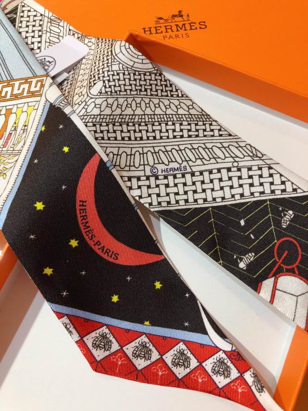 Hermes silk ribbon 5X86cm E136 (19)