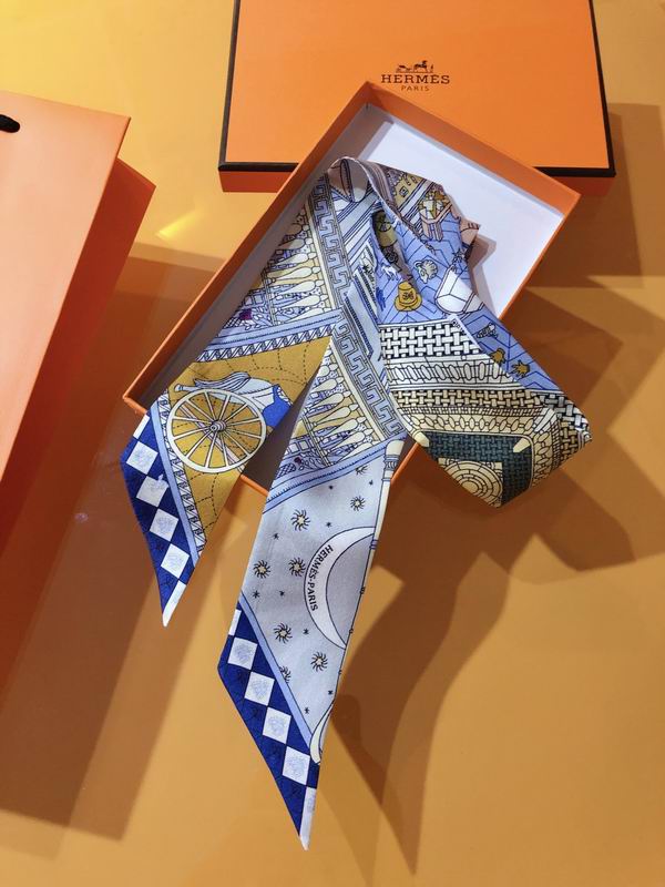 Hermes silk ribbon 5X86cm E136 (6)