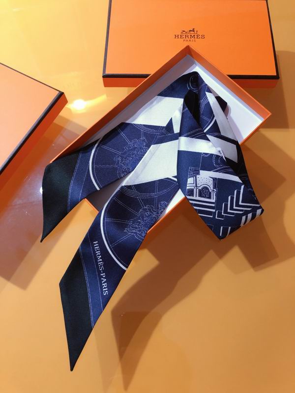 Hermes silk ribbon 5X86cm E139 (22)
