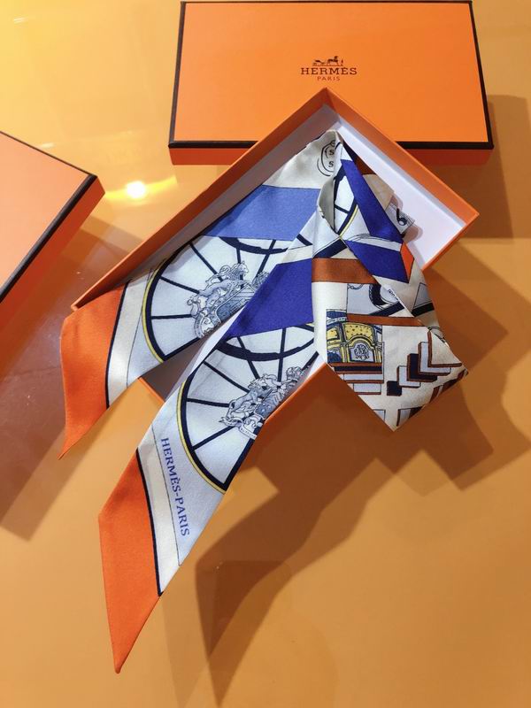 Hermes silk ribbon 5X86cm E139 (26)