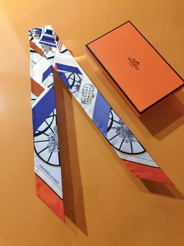 Hermes silk ribbon 5X86cm E139 (27)