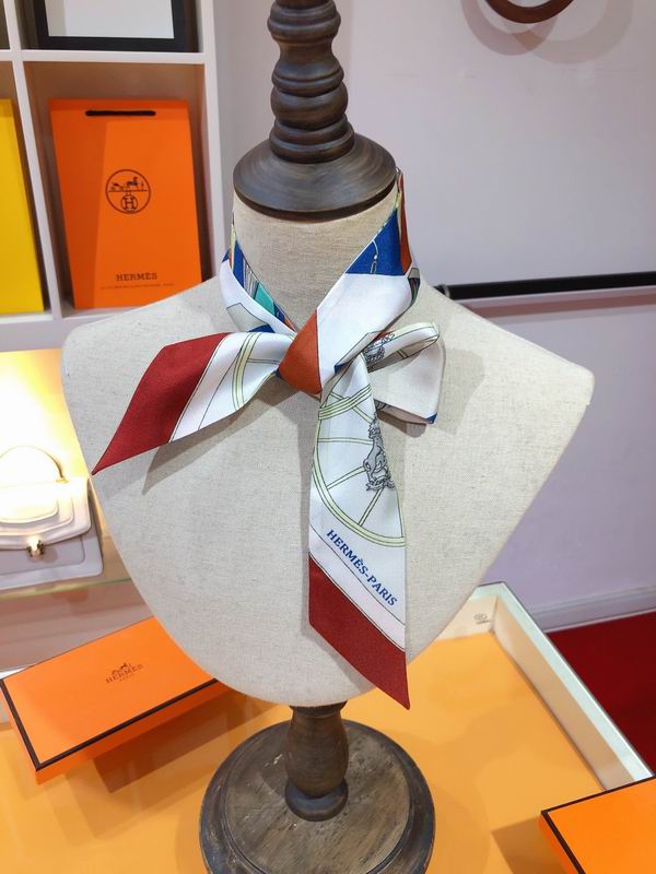 Hermes silk ribbon 5X86cm E139 (3)