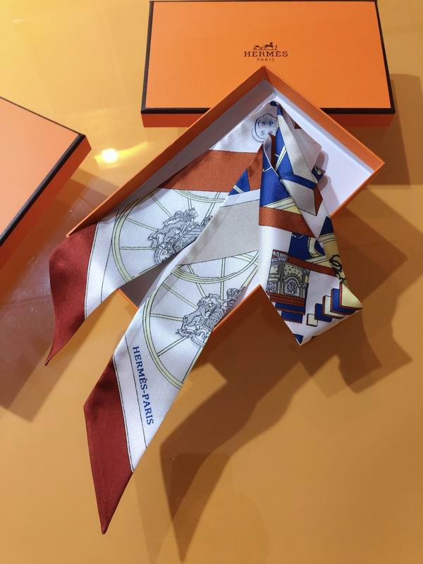 Hermes silk ribbon 5X86cm E139 (6)