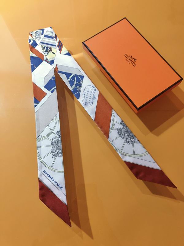 Hermes silk ribbon 5X86cm E139 (7)