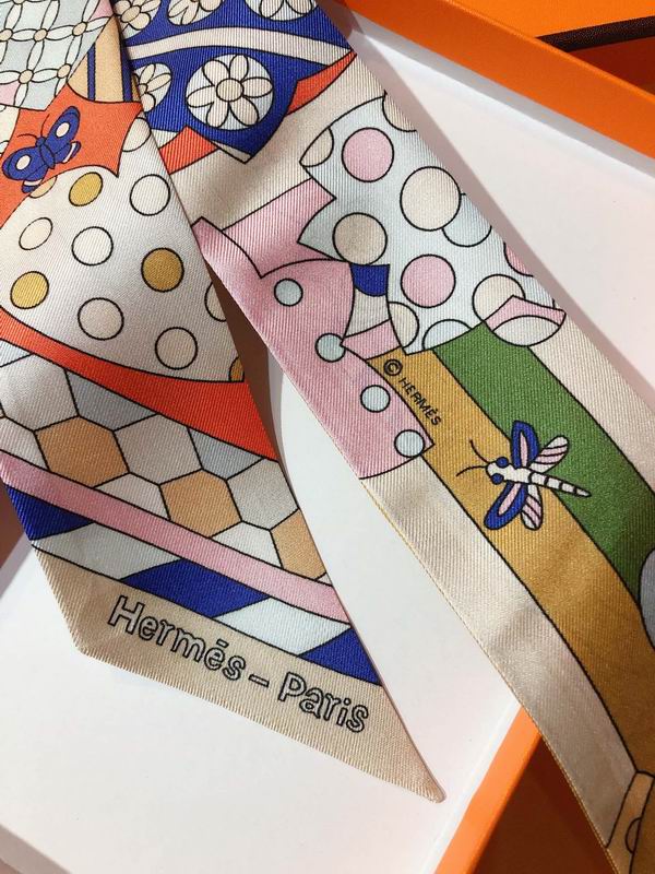Hermes silk ribbon 5X86cm E174 (12)