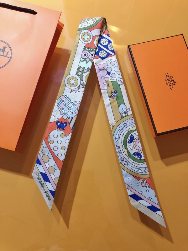 Hermes silk ribbon 5X86cm E174 (14)